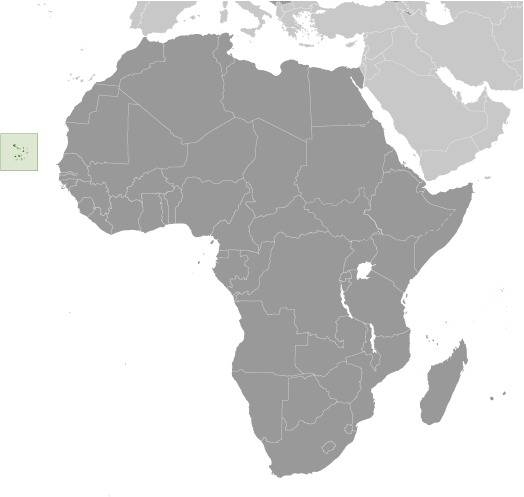 Cape Verde Locator Map